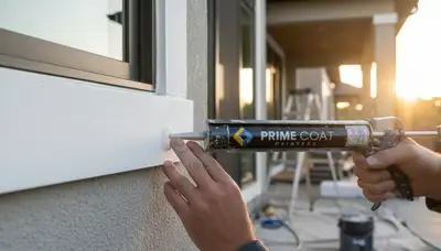 Professional caulking and sealing on Easton, PA home exterior for weatherproof protection