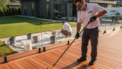 Professional deck staining and refinishing in Easton, PA by local house painters