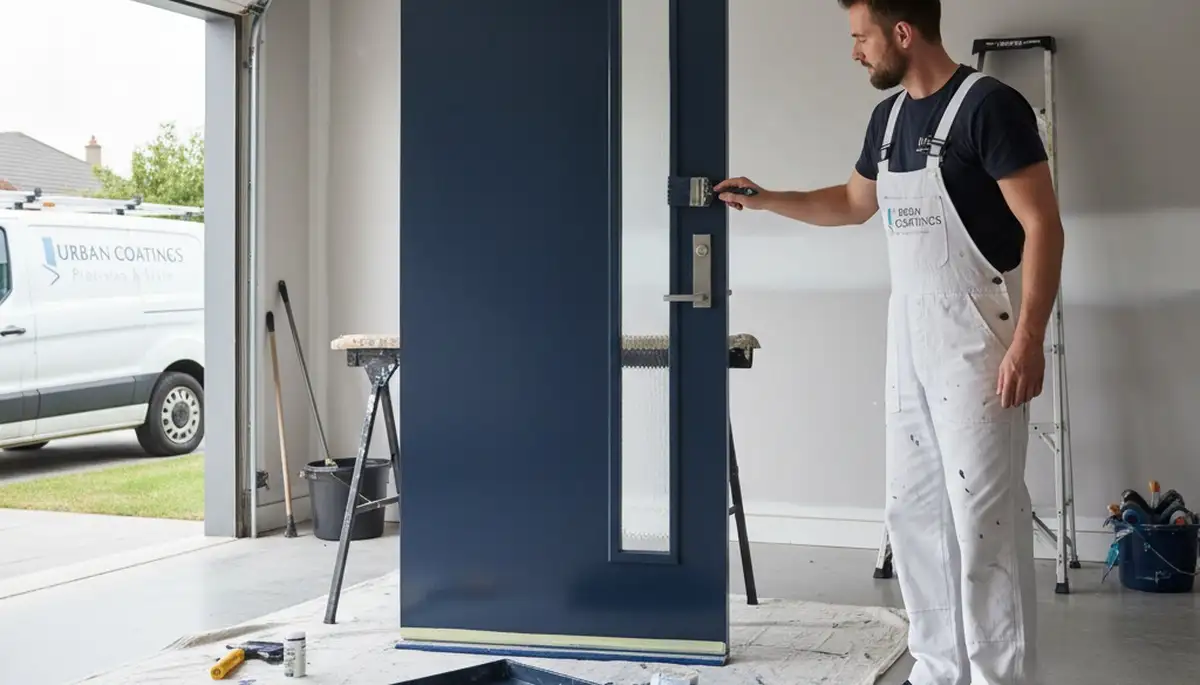 Professional door painting and refinishing by house painters in Easton, PA