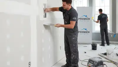 Professional drywall repair and wall restoration in Easton, PA home by expert house painters