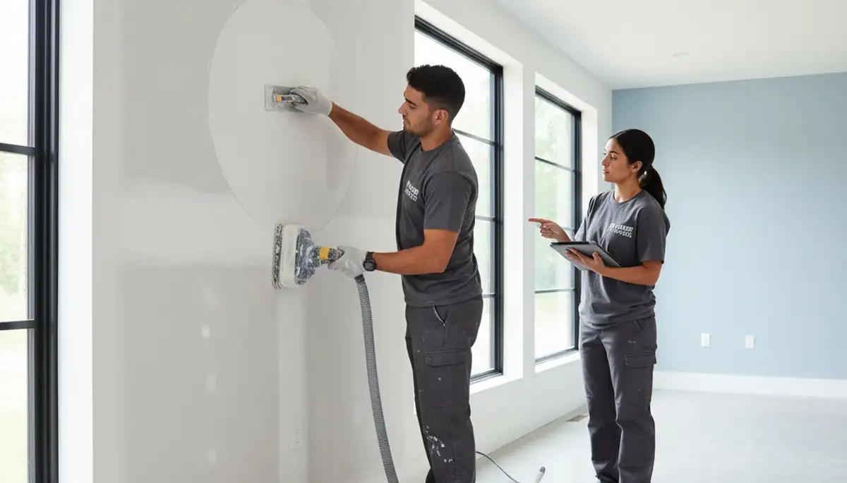 Professional drywall repair and wall restoration by expert painters in Easton, PA home interior