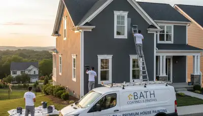 Professional house painters serving Easton, PA for interior and exterior painting projects