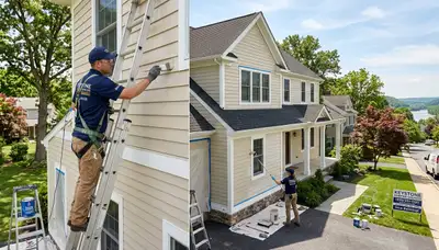 Professional house painting service in Easton PA showcasing freshly painted home exterior