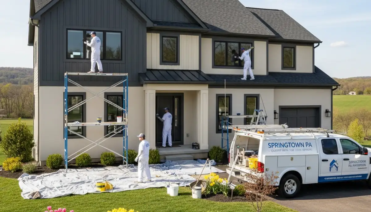 Professional house painting service in Easton, PA for interior and exterior home painting