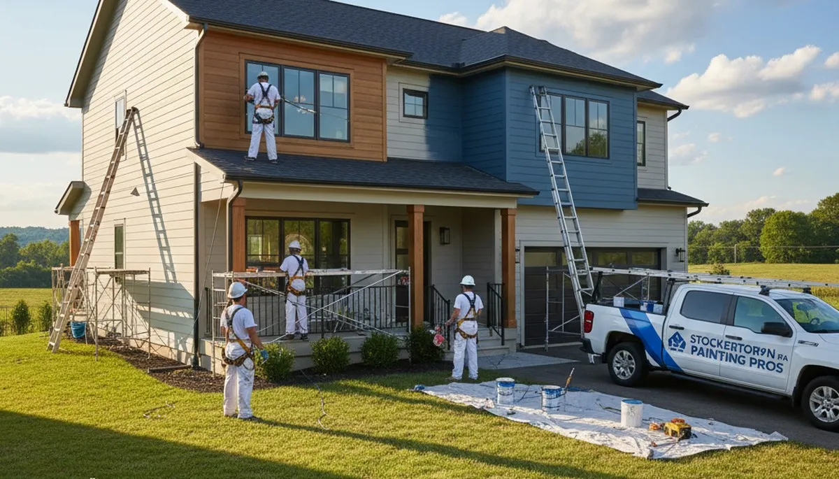 House painting service in Easton, PA by professional painters for residential exterior and interior projects