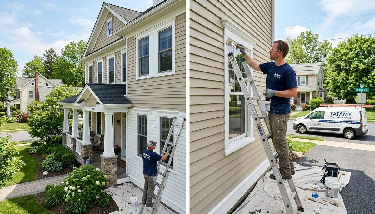 Professional house painters in Easton PA providing expert exterior home painting services