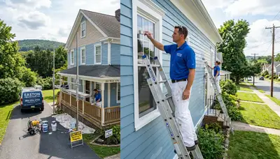 Professional house painting service in Easton PA enhancing home exterior with fresh paint finish