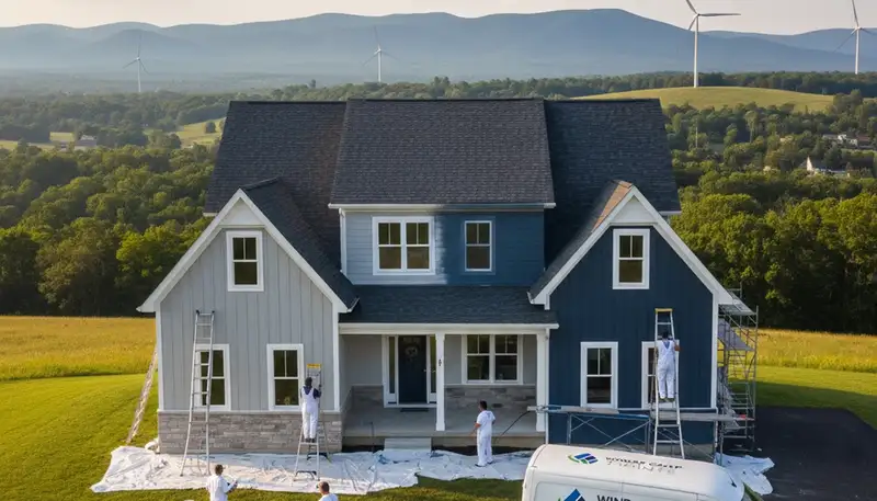 House painting service in Easton, PA by professional painters for residential exterior projects