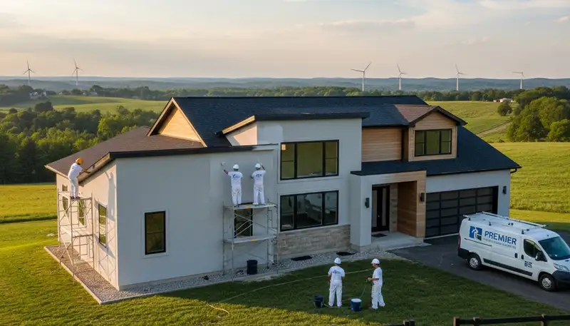 House painting service in Easton, PA, by Painters Easton PA for residential exterior painting