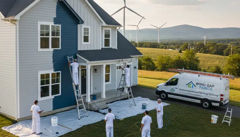 Professional house painting service in Easton, PA for residential exterior and interior painting needs