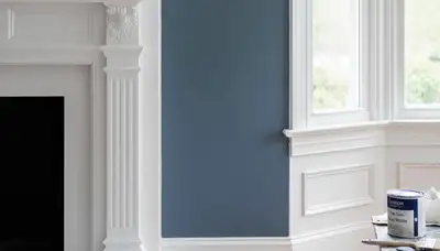 Professional interior trim painting with crisp lines highlighting historic home details in Easton, PA