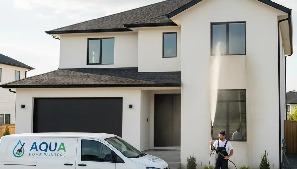 Professional pressure cleaning service restoring home exterior surfaces in Easton, PA